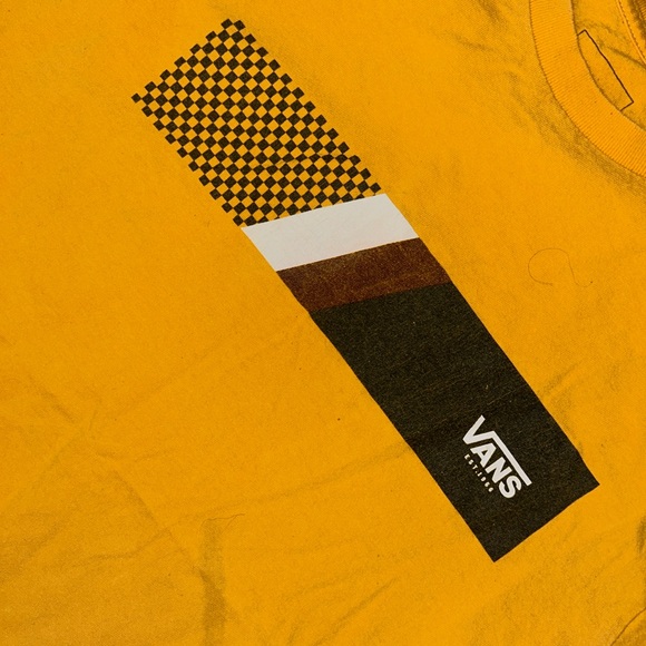 Vans Other - Vans Mustard Checkered Graphic Tee